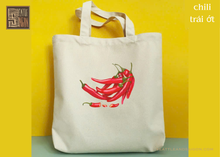 Load image into Gallery viewer, TOTE BAG COLLECTION OF FRUITS, VEGETABLES AND DISHES FOUND IN VIETNAM