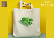 Load image into Gallery viewer, TOTE BAG COLLECTION OF FRUITS, VEGETABLES AND DISHES FOUND IN VIETNAM