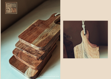 Load image into Gallery viewer, MINI NATURAL WOODEN BOARD IN SQUARE SHAPE

